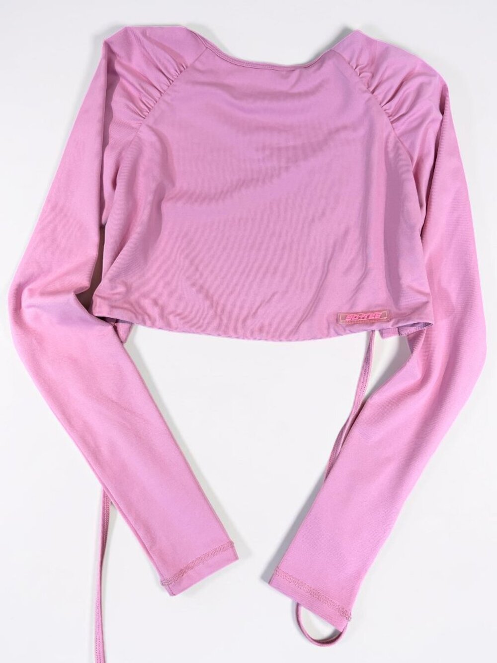 Bo+Tee Womens Pink New with Tags Backless Athletic Crop Top (SKU: 49W)